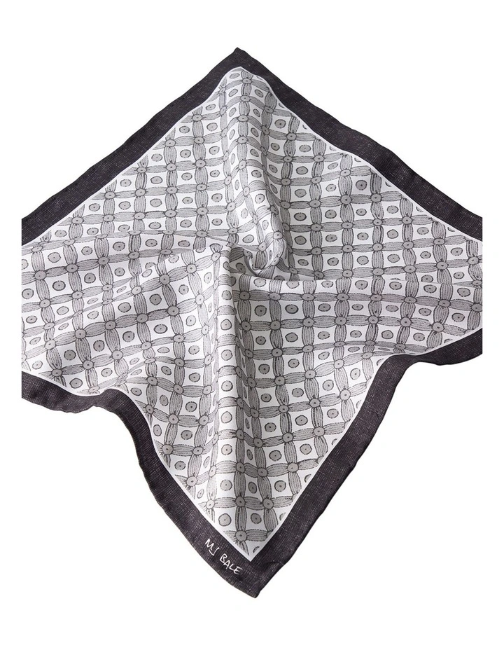 Pendry Pocket Square in Charcoal Grey image 3