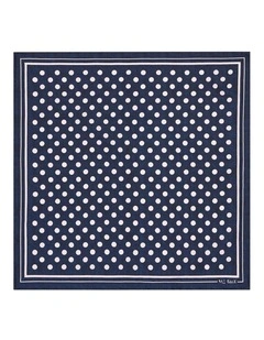 Quadrado Pocket Square in Navy Pink