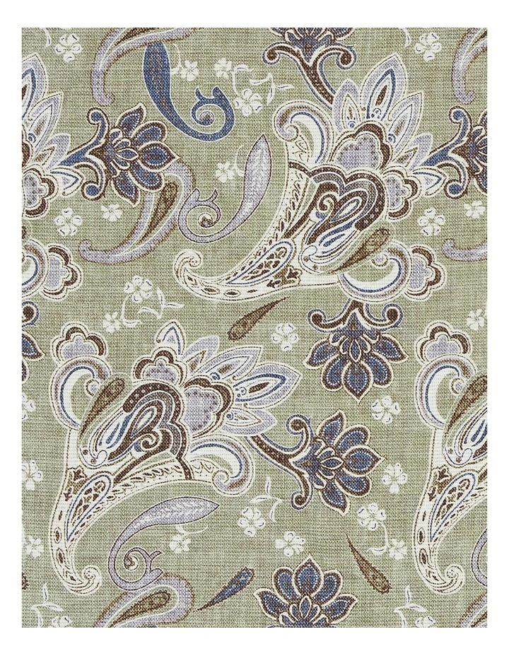 Ravenna Pocket Square in Green Brown Navy image 4