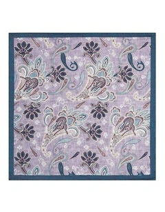 Ravenna Pocket Square in Purple Blue Sky
