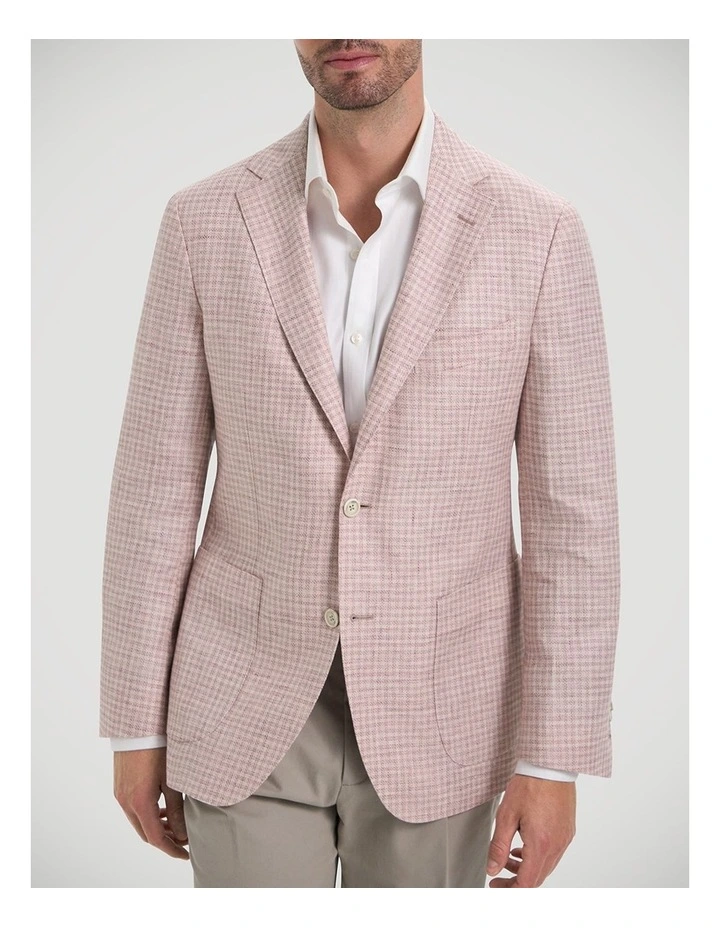 Rothko Jacket in Burgundy White image 1
