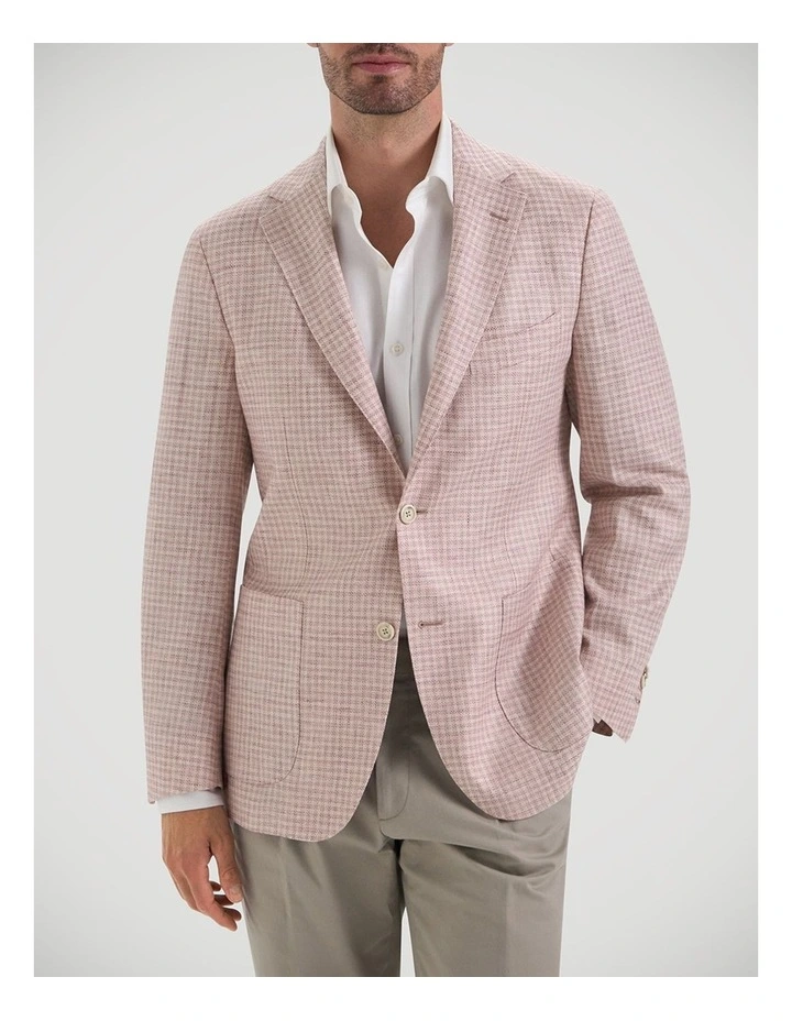 Rothko Jacket in Burgundy White image 3