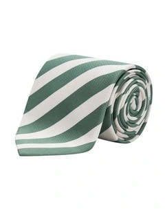 Savona Tie in Green White
