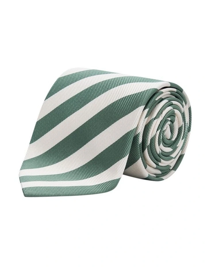 Savona Tie in Green White image 1