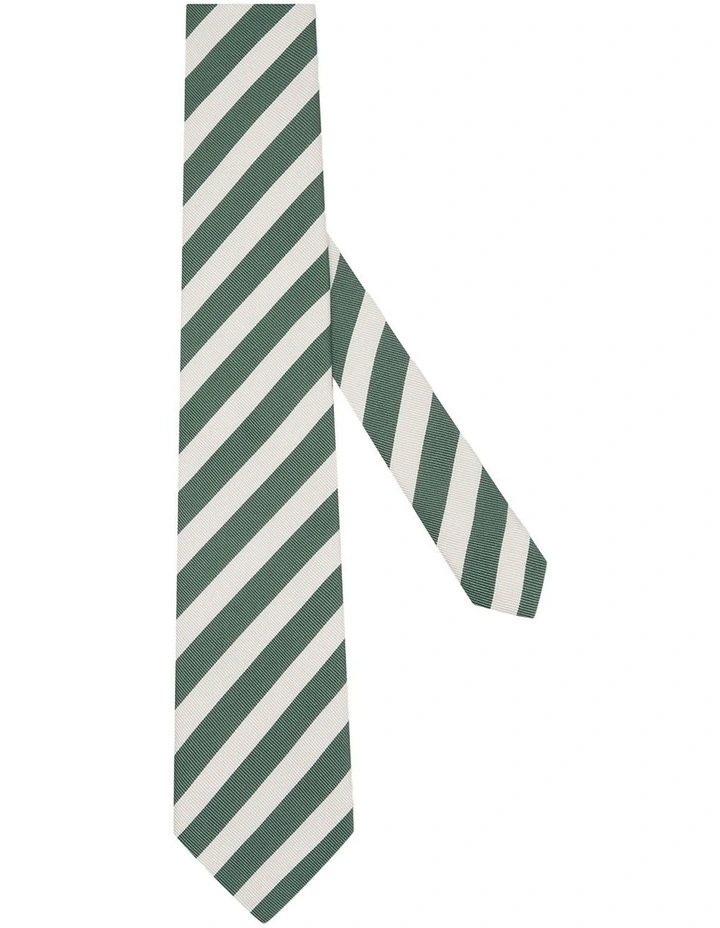 Savona Tie in Green White image 2
