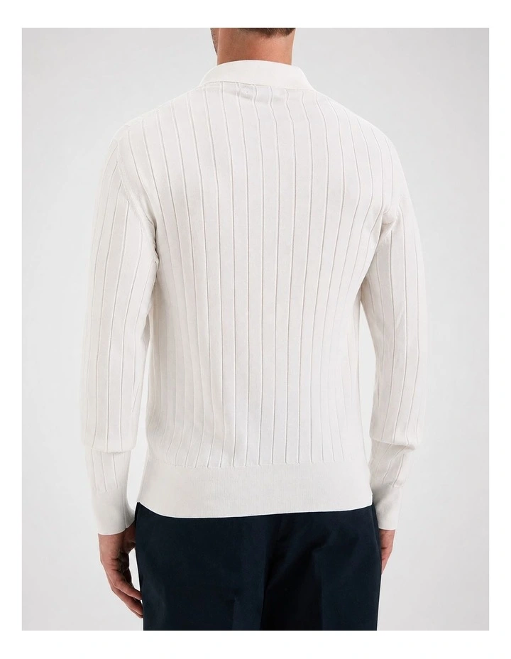 Seton Cot Silk Knit LS Polo image 4