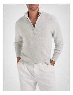 Stirling Texture 1/2 Zip Knit