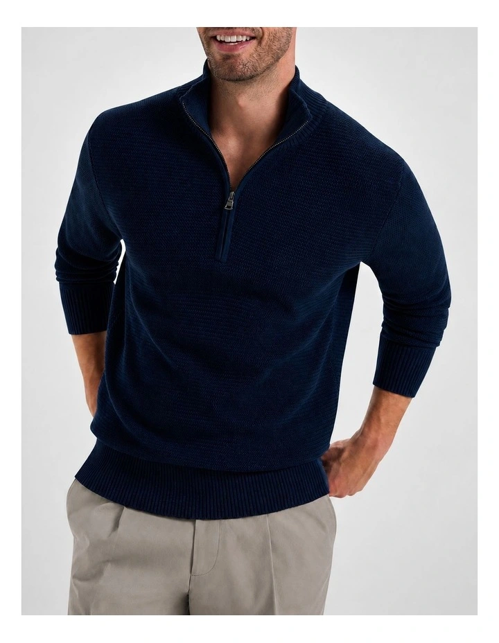 Stirling Texture 1/2 Zip Knit image 1