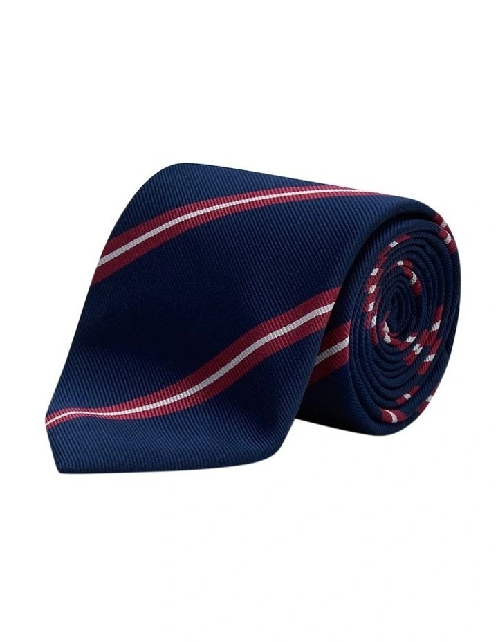 Talbot Tie in Navy Red image 1