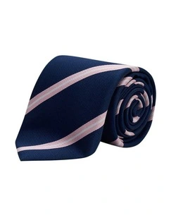 Talbot Tie in Navy Pink