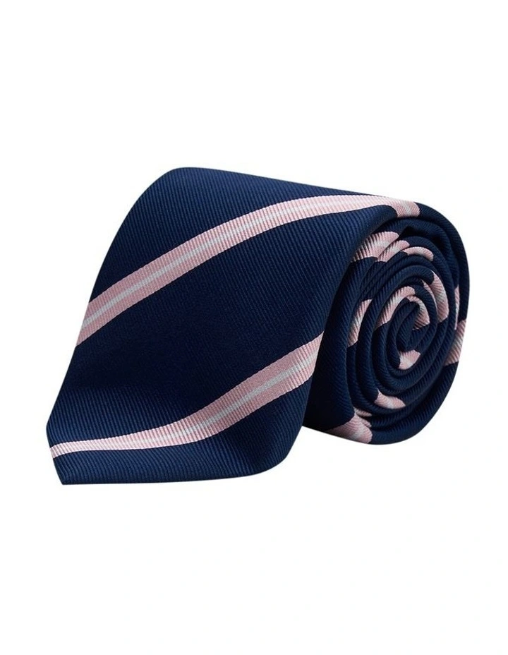 Talbot Tie in Navy Pink image 1