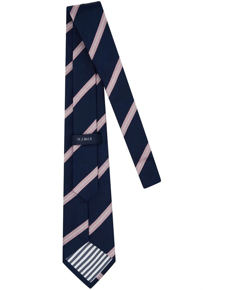 Talbot Tie in Navy Pink image 3