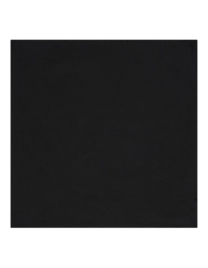 Vellum Pocket Square in Black image 1
