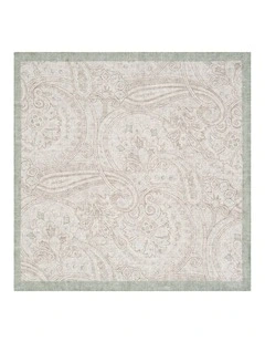 Viareggio Pocket Square in Green Sand Brown