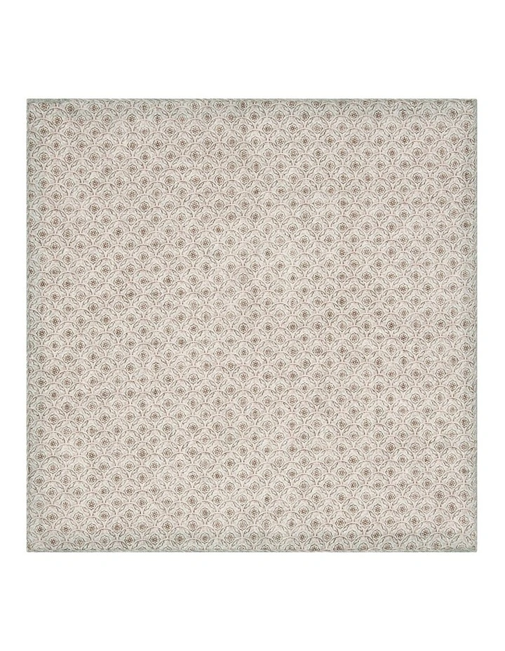Viareggio Pocket Square in Green Sand Brown image 2