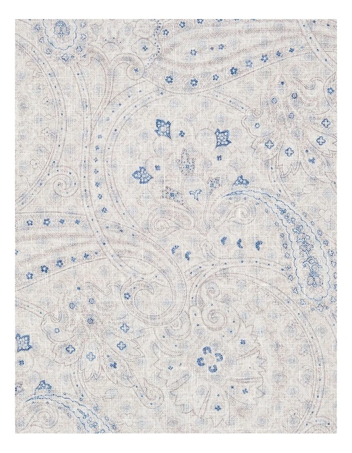 Viareggio Pocket Square in Sand Silver Blue image 3