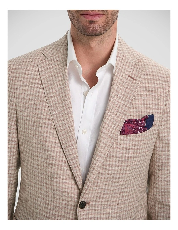Watteau Jacket in Burgundy White image 2