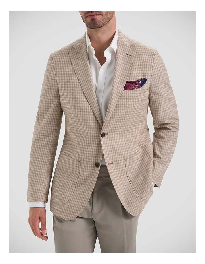 Watteau Jacket in Burgundy White image 3
