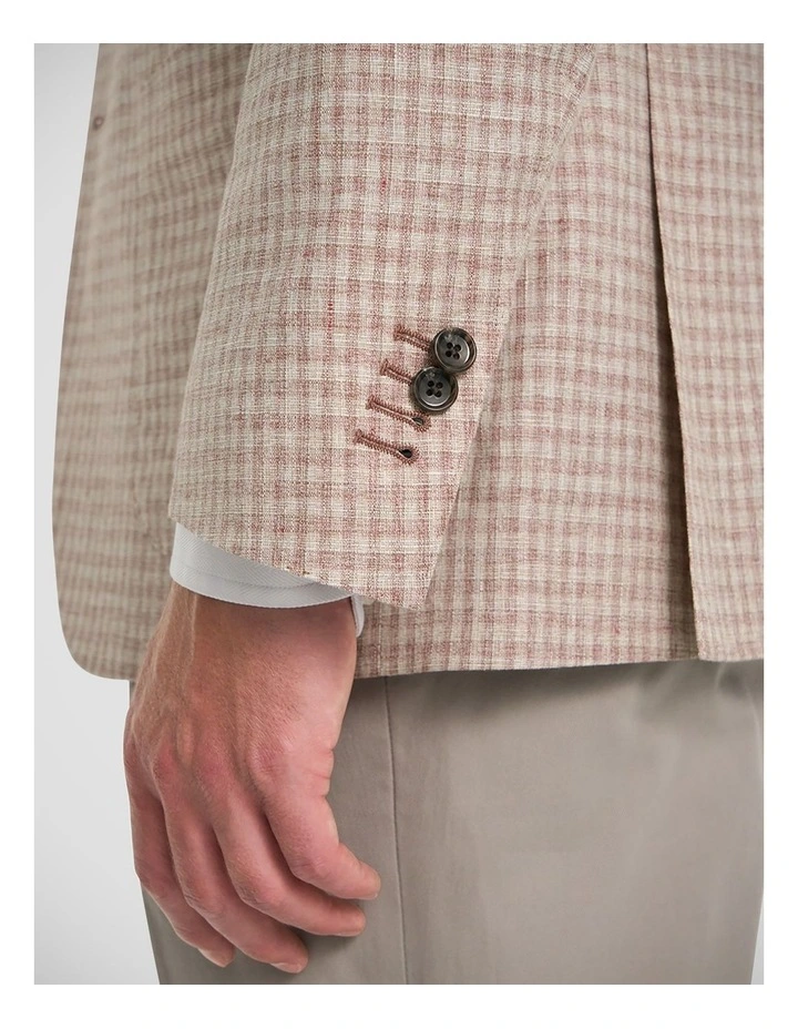 Watteau Jacket in Burgundy White image 5