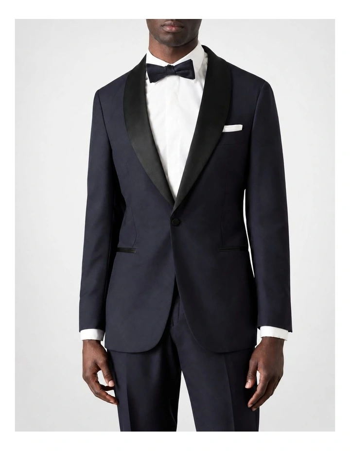 M.J. Bale Saunders Navy Tuxedo Jacket N image 1
