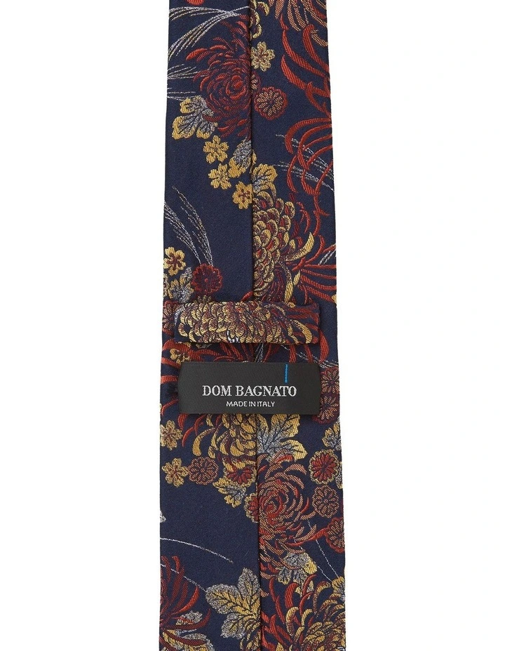 Crisantemo Silk Tie in Orange image 2