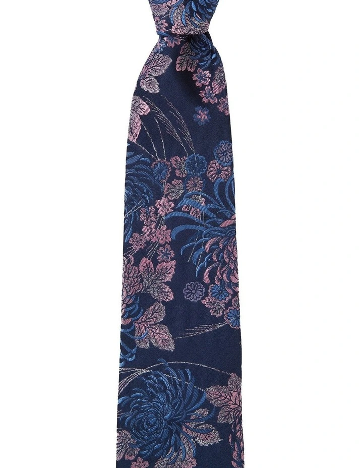Crisantemo Silk Tie in Pink image 1