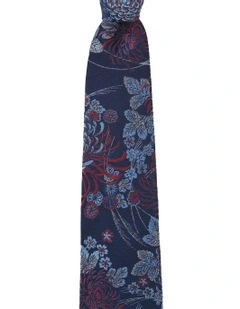 Crisantemo Silk Tie in Red