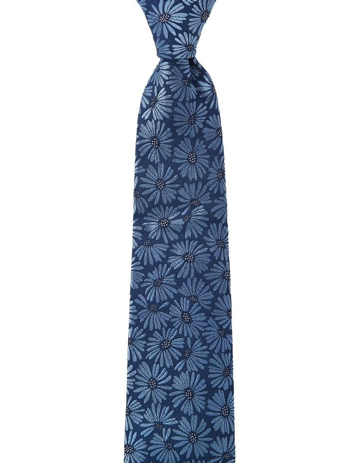 Calendula Silk Tie In Blue image 1