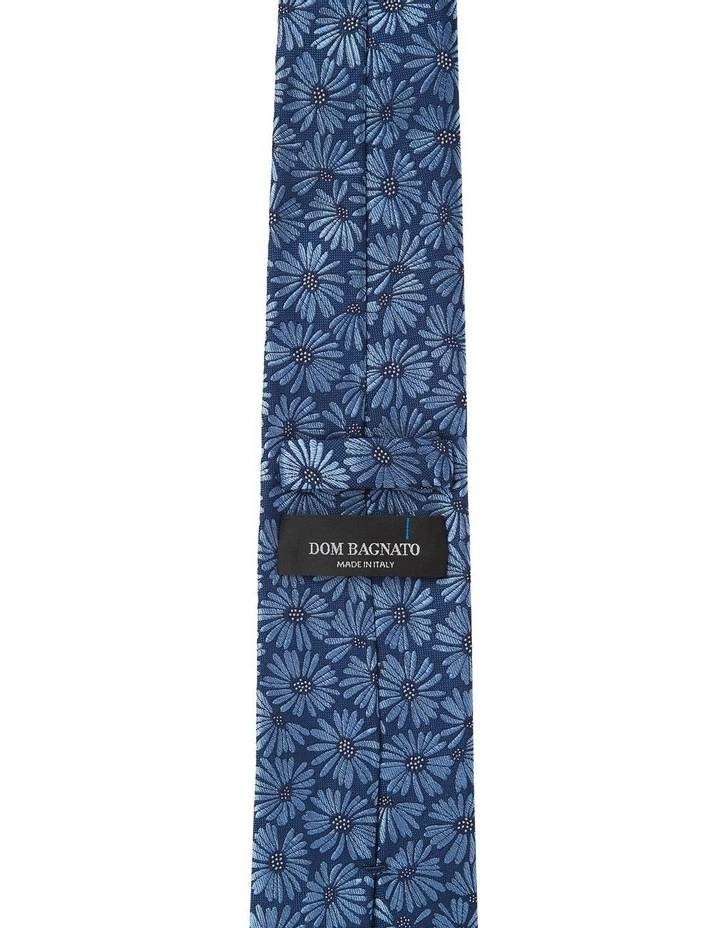 Calendula Silk Tie In Blue image 2