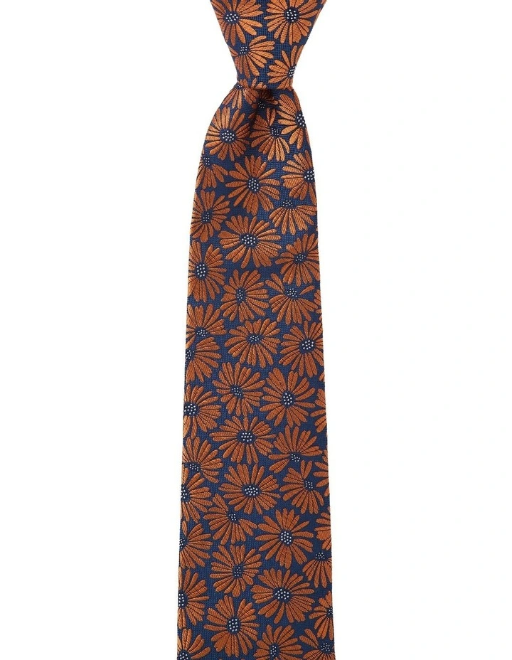 Calendula Silk Tie In Orange image 1