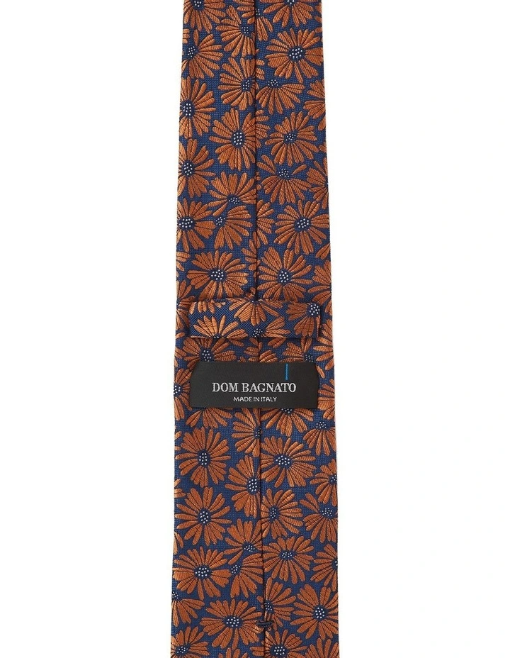 Calendula Silk Tie In Orange image 2