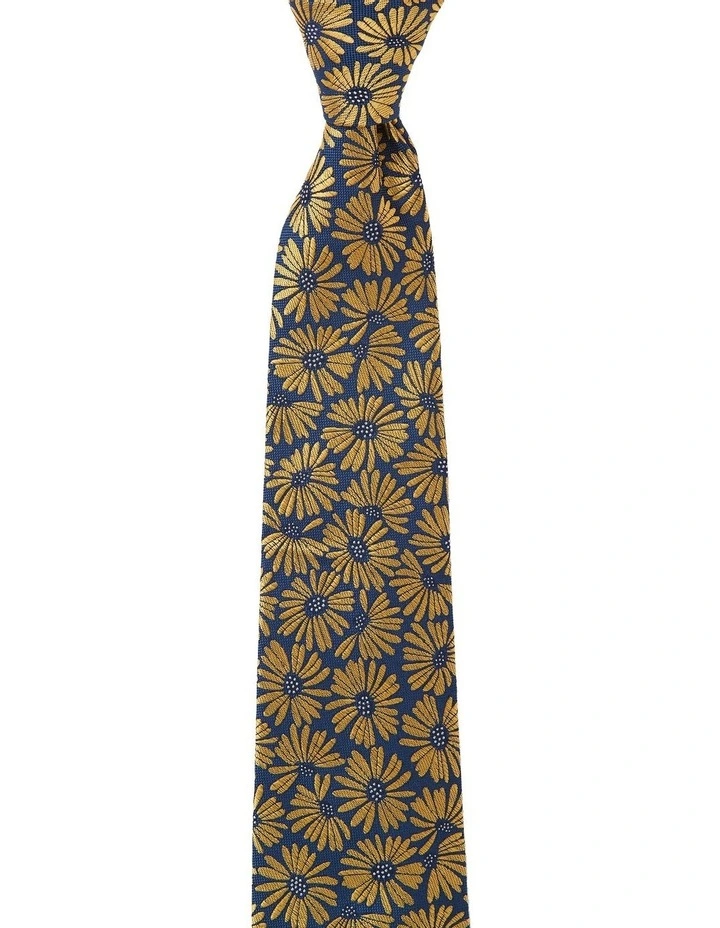 Calendula Silk Tie In Yellow image 1