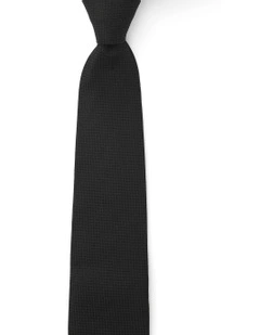 Triangoli Silk Tie In Black