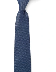 Triangoli Silk Tie In Blue