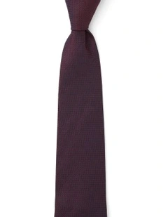 Triangoli Silk Tie In Burgandy