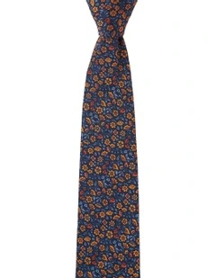 Millefiori Silk Tie in Orange