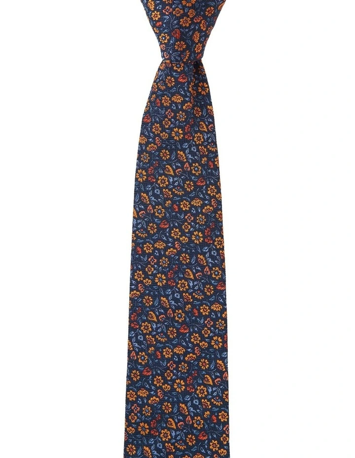 Millefiori Silk Tie in Orange image 1