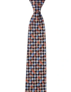 Cerchi Silk Tie in Orange