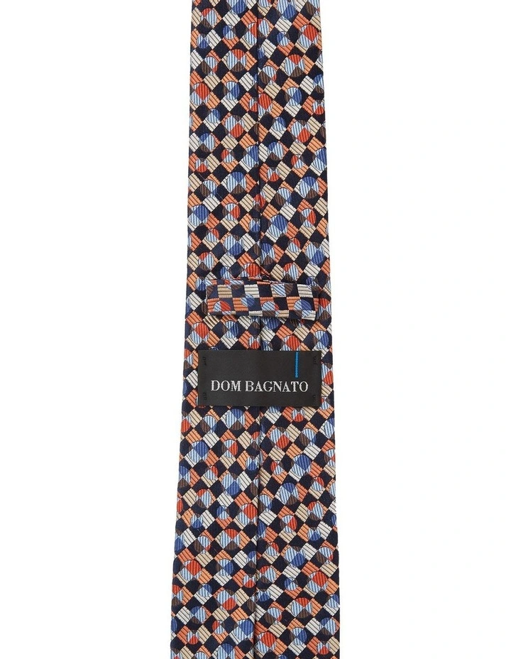 Cerchi Silk Tie in Orange image 2
