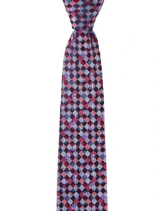 Cerchi Silk Tie in Red