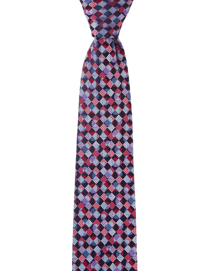 Cerchi Silk Tie in Red image 1