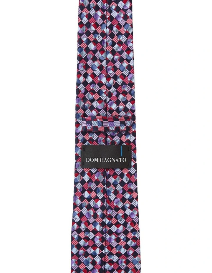 Cerchi Silk Tie in Red image 2