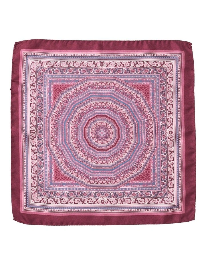 Mandala Silk Pochette In Rose image 1