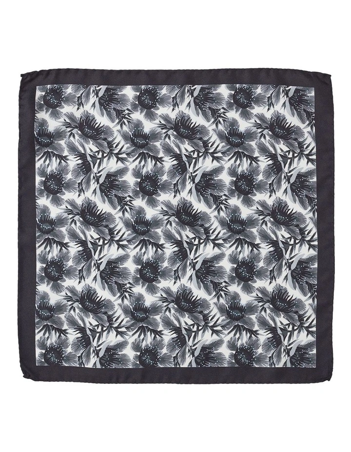 Anemone Silk Pochette in Black image 1