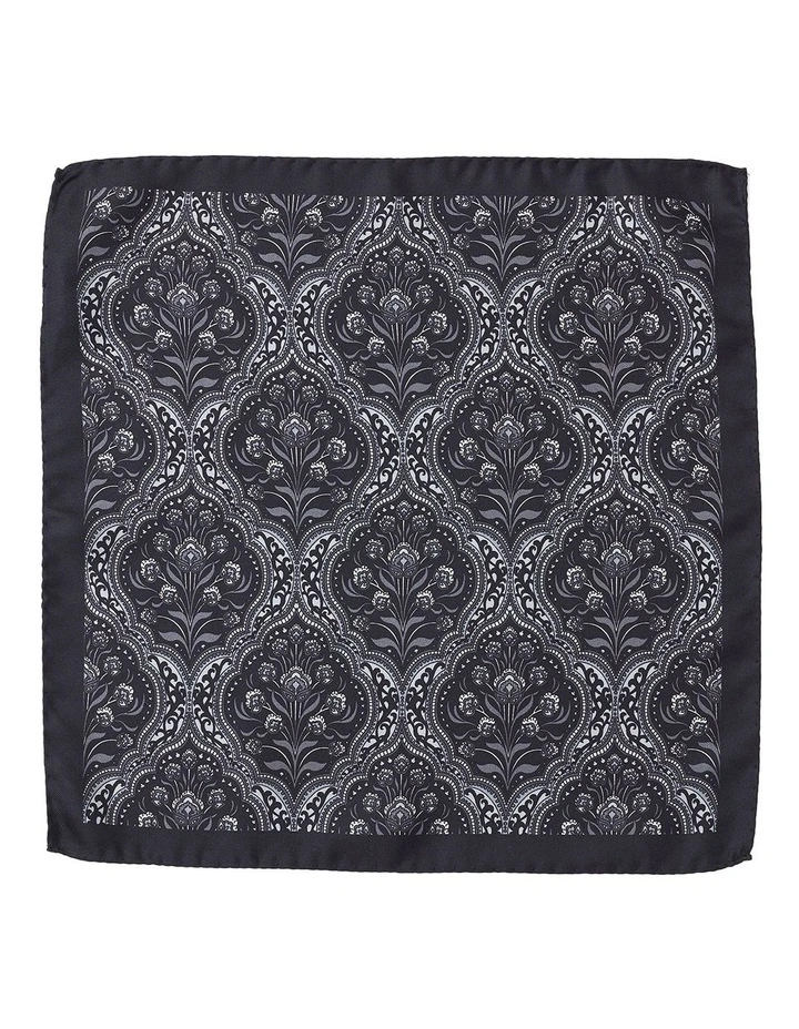 Incorniciato Silk Pochette In Black image 1