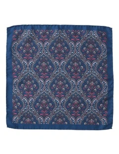 Incorniciato Silk Pochette In Blue