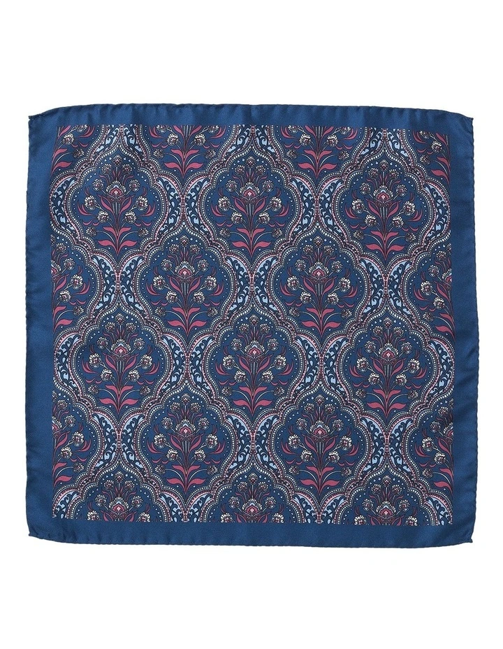 Incorniciato Silk Pochette In Blue image 1