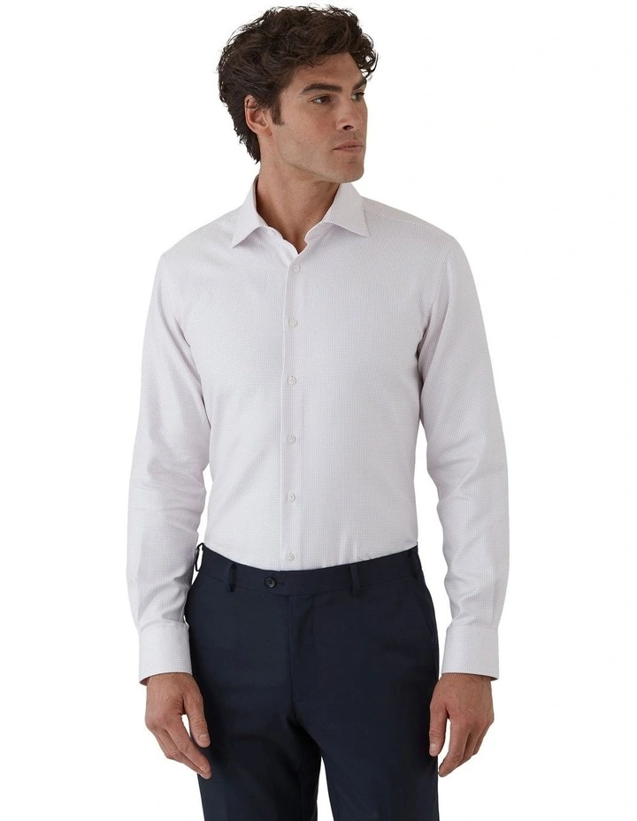 Marcell Tailored Fit Shirt in Pink image 1