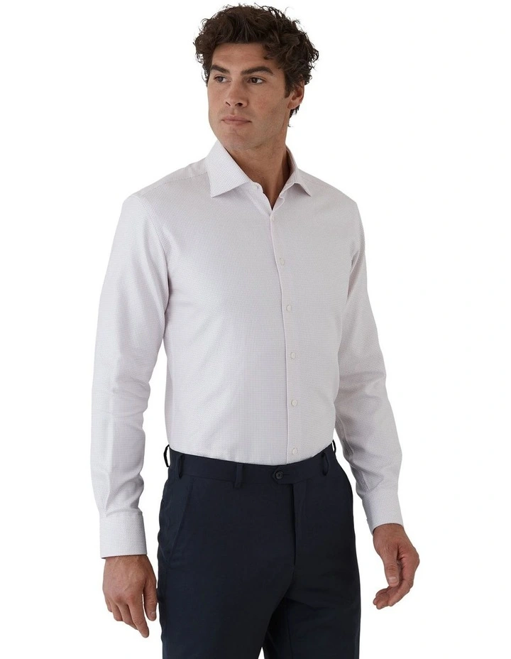 Marcell Tailored Fit Shirt in Pink image 3