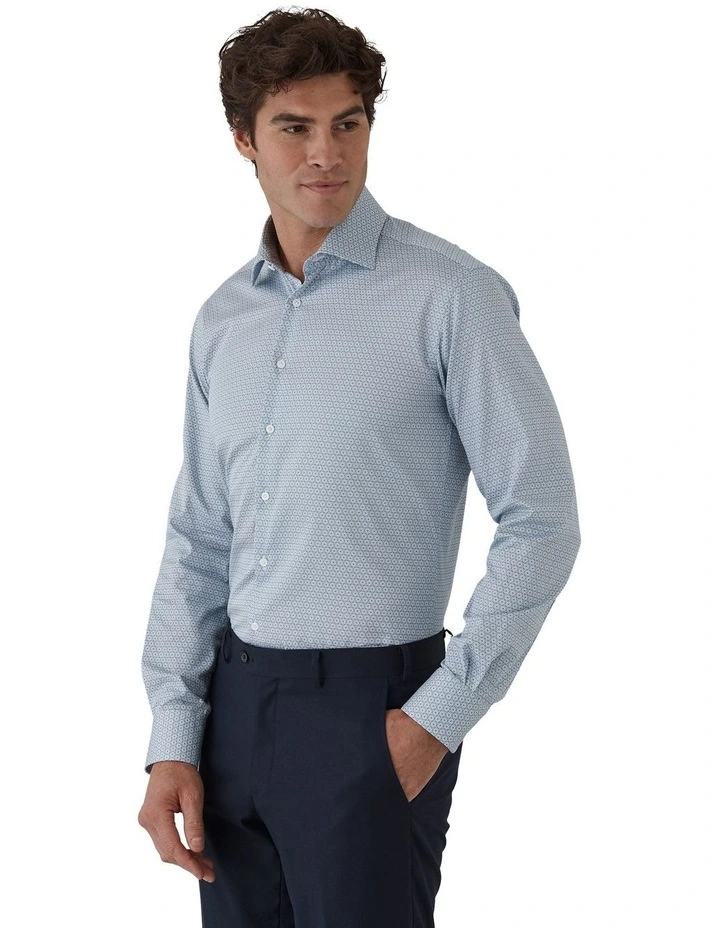 Marcell Tailored Fit Shirt in Navy image 3